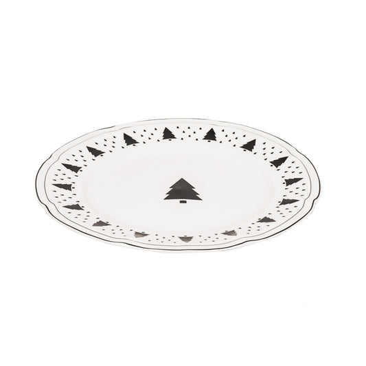 Diner Bord - Kerstboom - Newbone China - Ø26cm