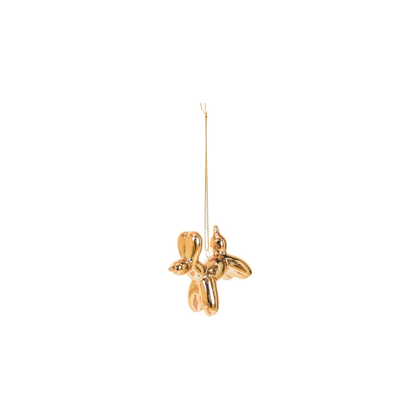 Housevitamin Ballon Hond Kerstbal - 6,5x3x6cm- Goud