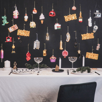 Kersthanger - Softijs - Glas - 5,5x5,5x12cm