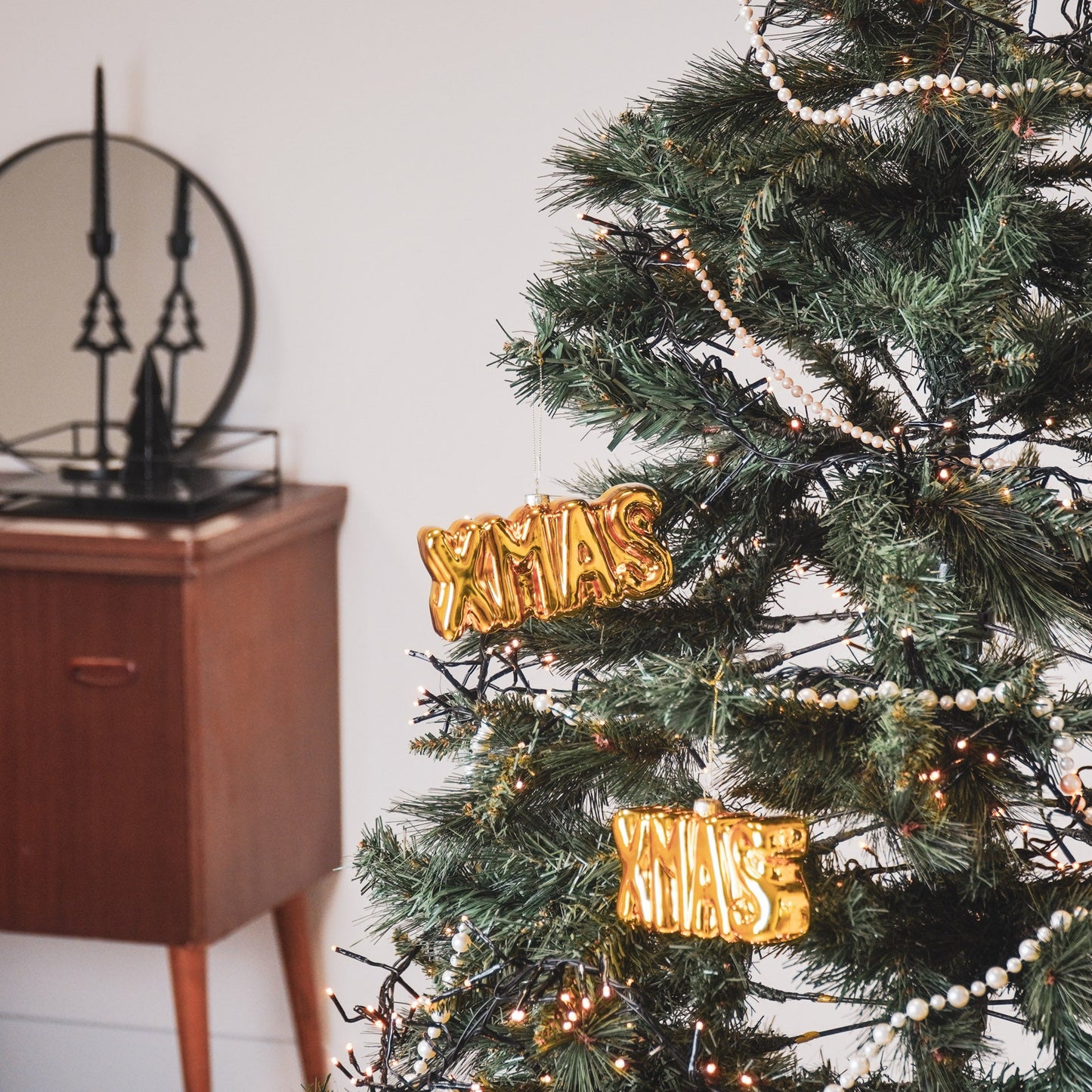 Kersthanger - XMAS Hanger - Glas - 14,5x3,5x7,5cm