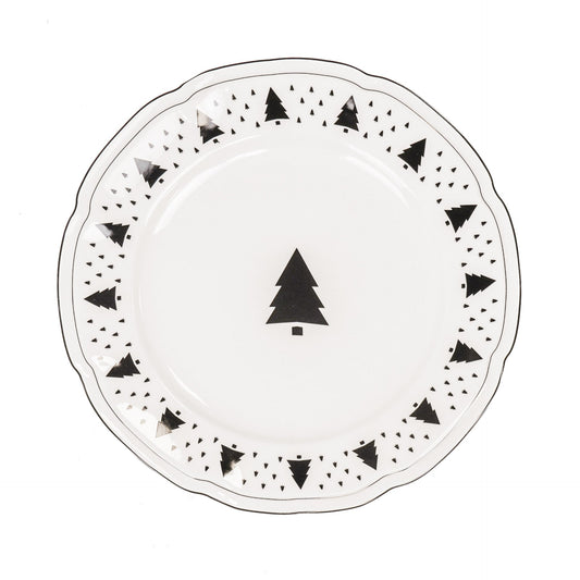 Diner Bord - Kerstboom - Newbone China - Ø26cm