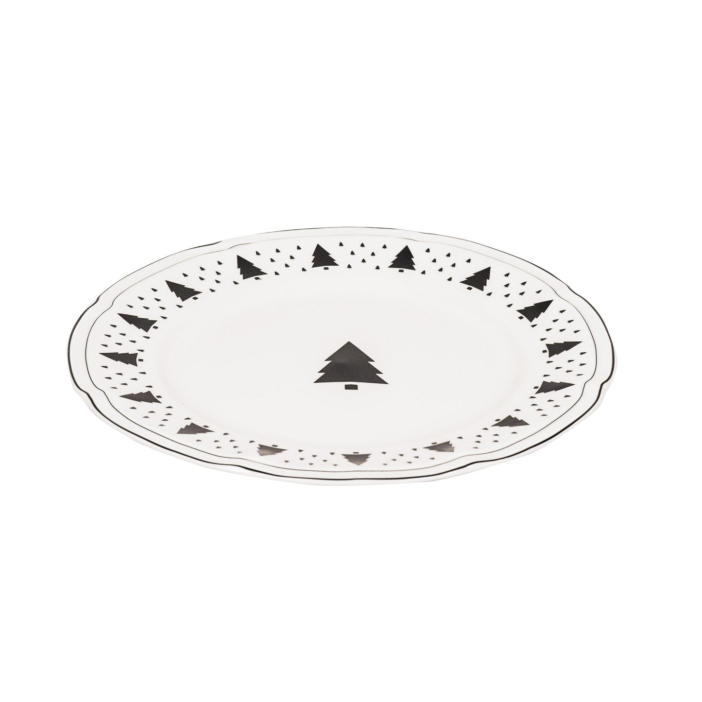 Diner Bord - Kerstboom - Newbone China - Ø26cm
