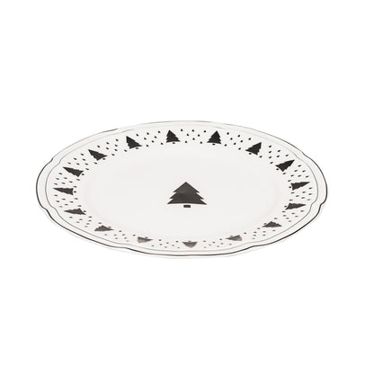 Diner Bord - Kerstboom - Newbone China - Ø26cm