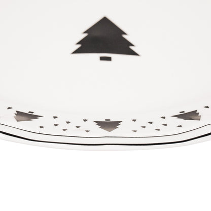 Diner Bord - Kerstboom - Newbone China - Ø26cm