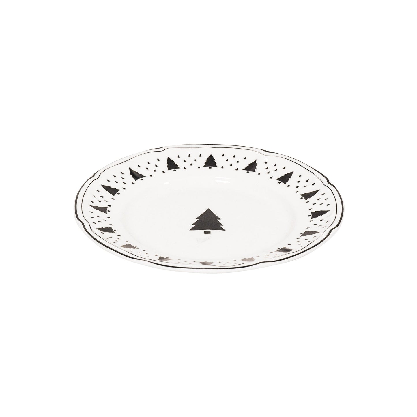 Gebaksbord - Kerstboom - Newbone China - Ø15cm