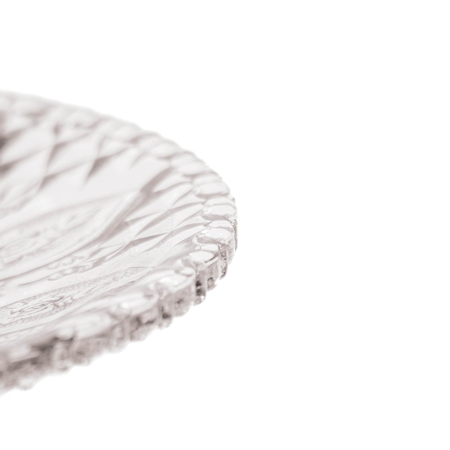 Servies- Taartplateau - Glas - Grijs - 22,5x8 cm