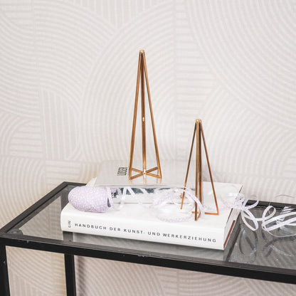 Kerstboom - Glas/ Metaal - Goud - 5,5x20cm