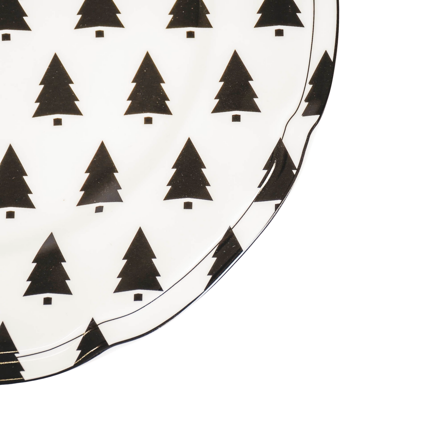 Bord - Kerstbomen - Newbone China - 26x26x1,5cm