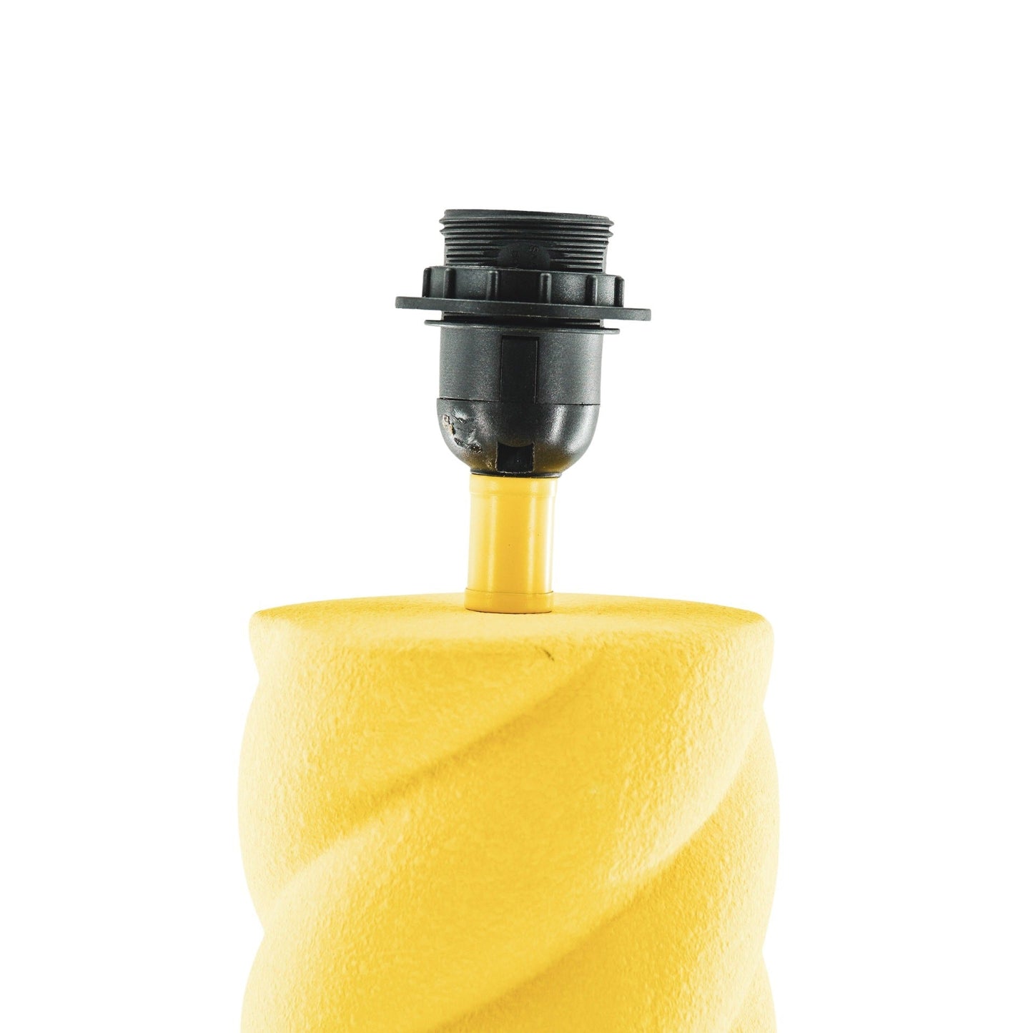 Tafel lamp - Gedraaide Spek- Keramiek-  Geel - E27- 12x12x28cm