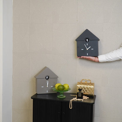 Klok- Wandklok Koekoeksklok- Zwart- 24x27x9cm