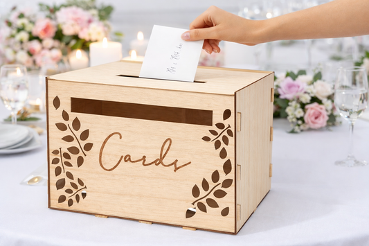 Houten Kaartendoos Bruiloft & Feest