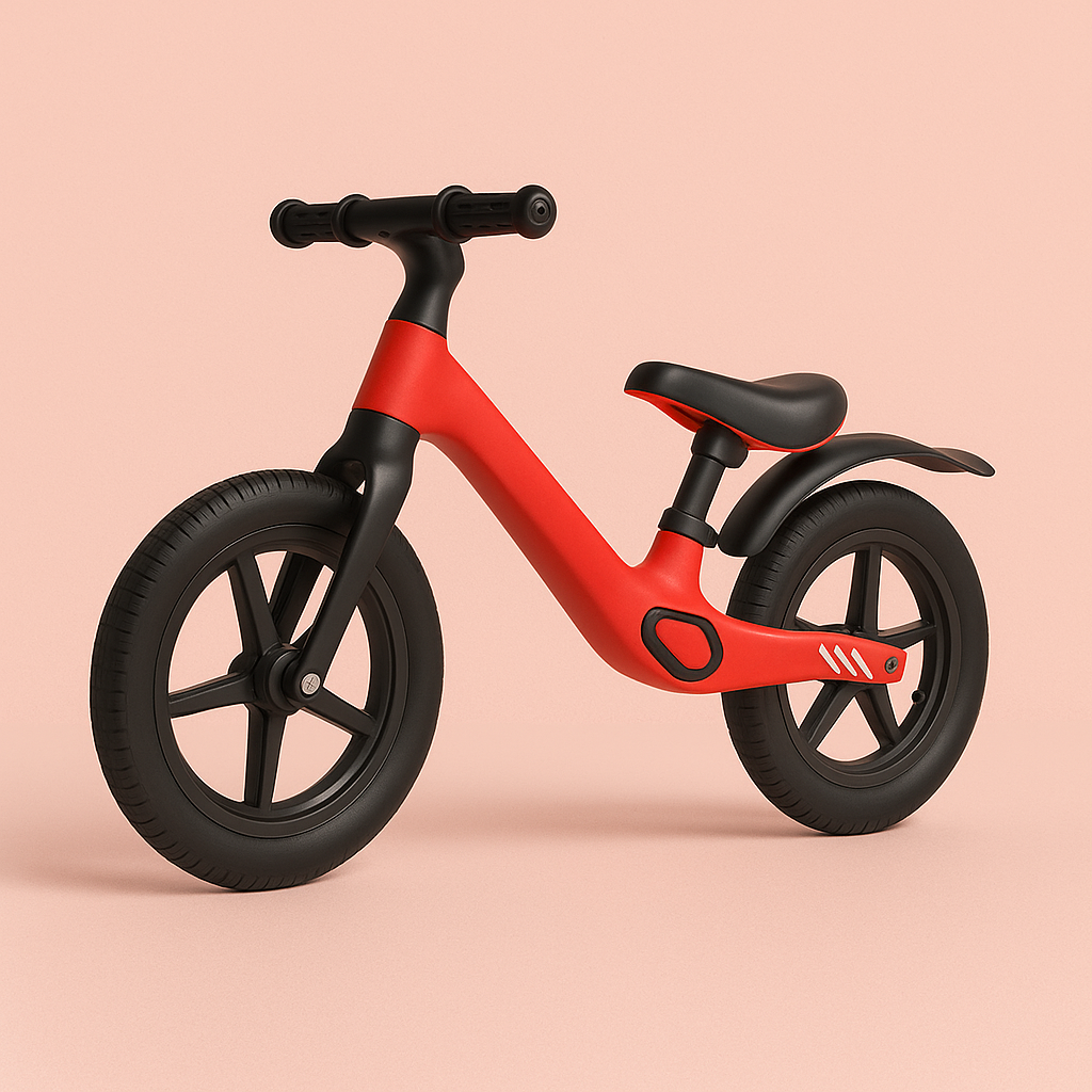 Loopfiets - Balance bike zonder pedalen - Rood