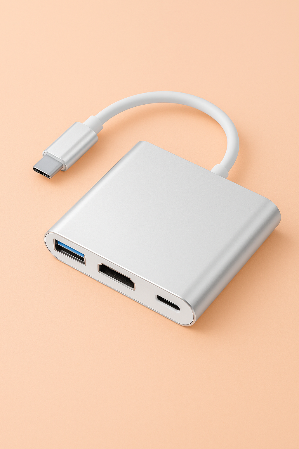 3-in-1 USB-C Hub Adapter – USB C naar HDMI, USB 3.0 & USB-C PD