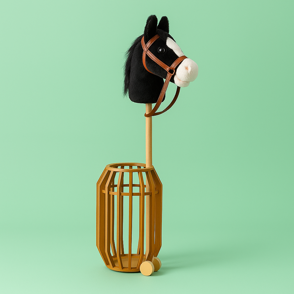 Hobby Horse stokpaard - Zwart