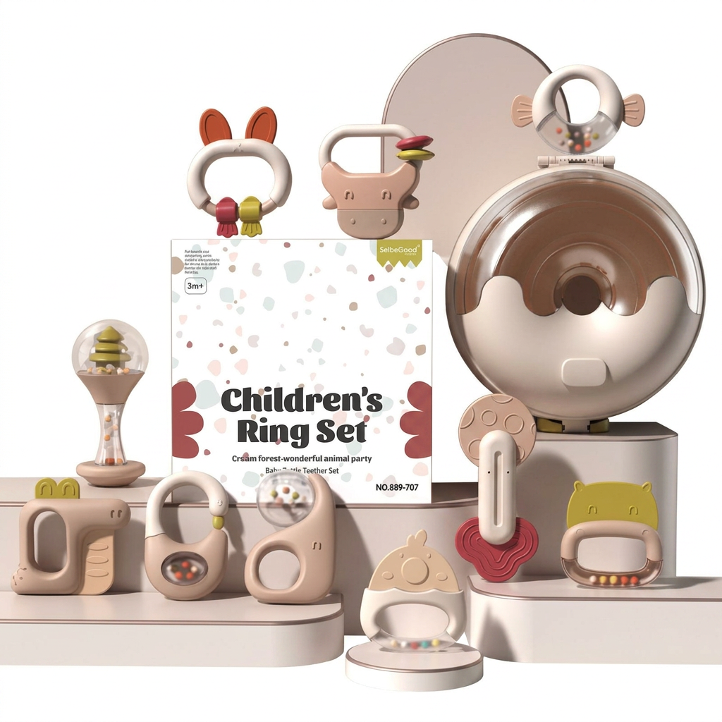 Babyspeelgoed bijtringen - muziekinstrumenten set